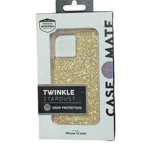 i8. Case-Mate Twinkle Stardust Case Apple iPhone 12 Mini 2020 5.4, Stardust/Gold